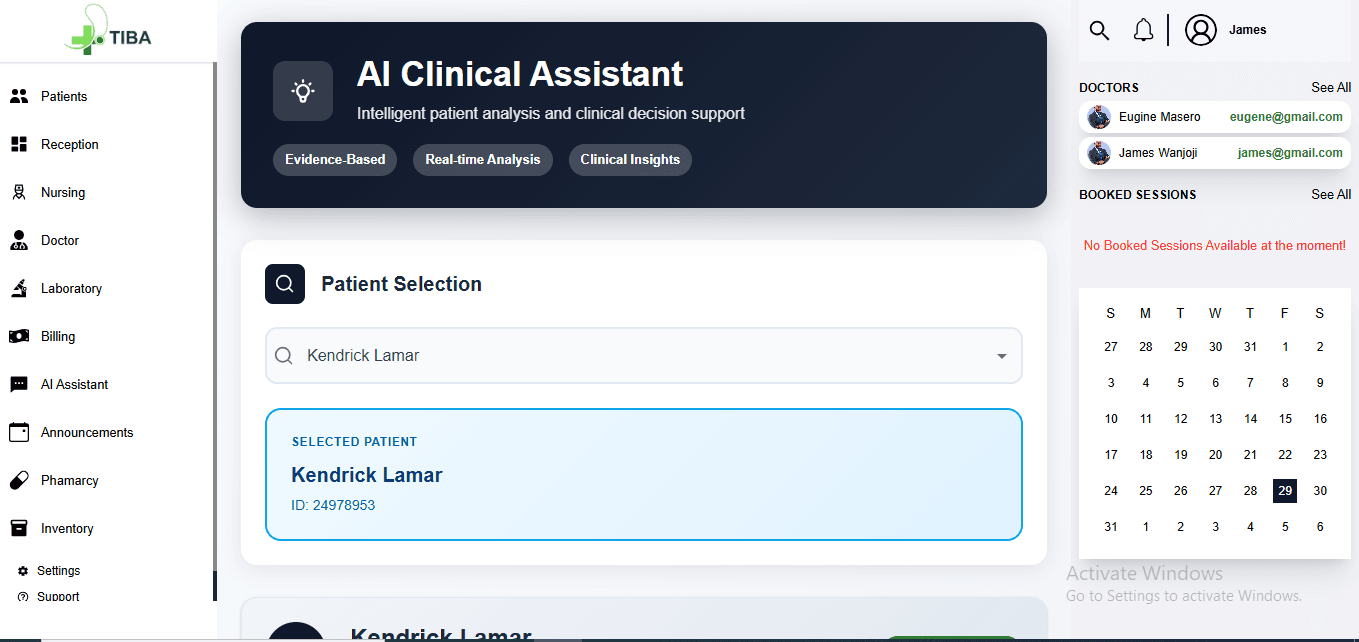 AI Clinical Copilot - Advanced diagnostic assistance interface